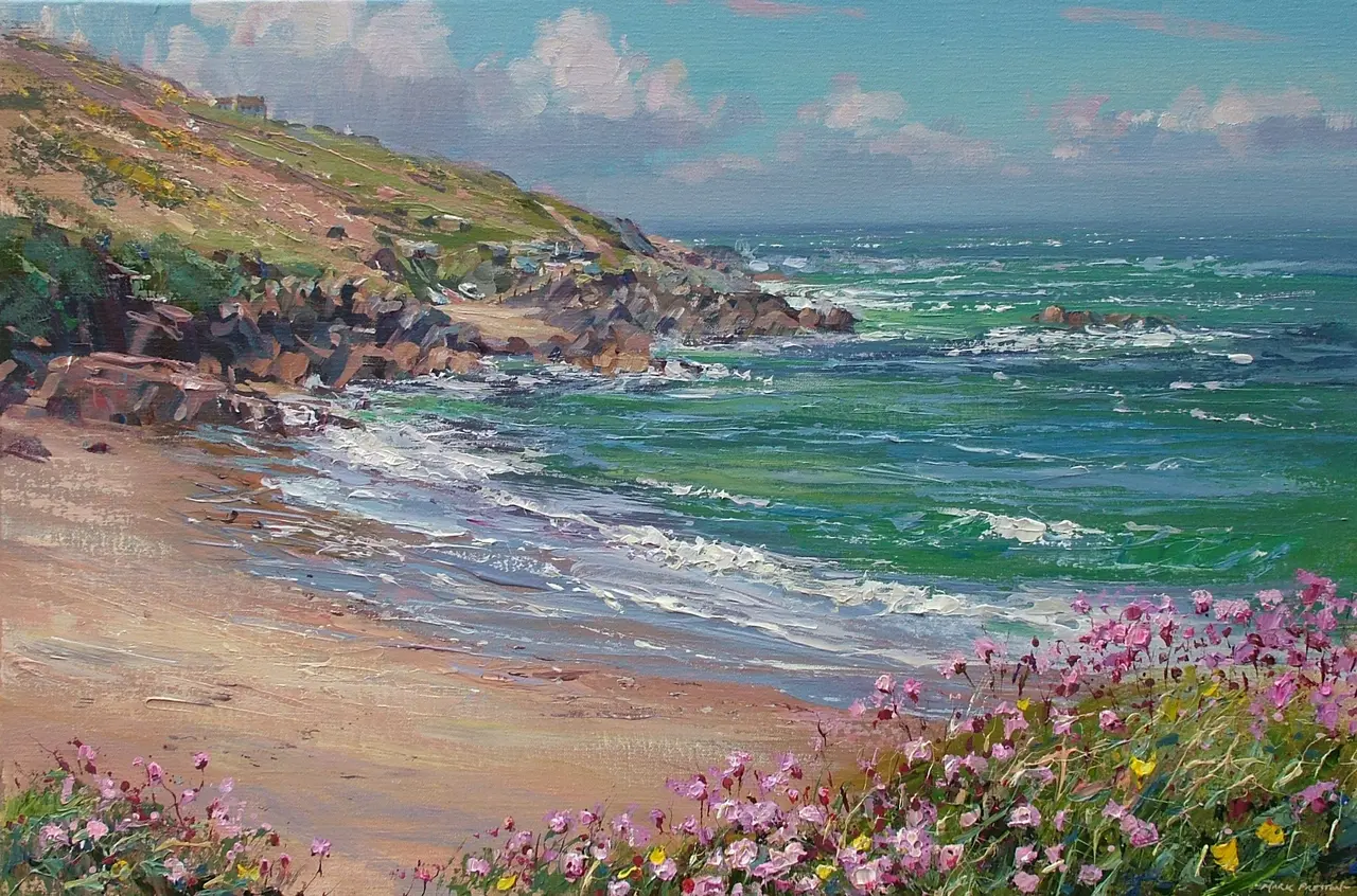 Mark Preston - blue sky and thrift, portheras
